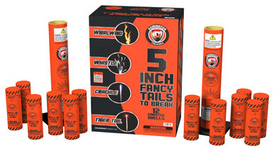 5 inch Fancy Tails to Break Reloadable Artillery