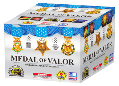 Medal of Valor 500g Fireworks Cake