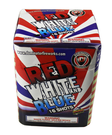 Red White and Blue Bombs 200g Fireworks Cake