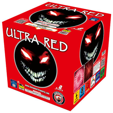 Ultra Red 500g Fireworks Cake