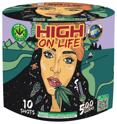 High On Life 500g Fireworks Cake
