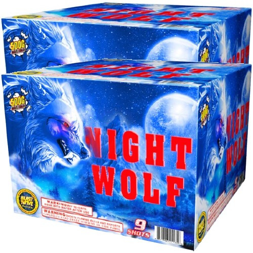 Buy One Get One Night Wolf 500g Fireworks Cake