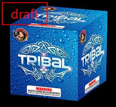 Tribal 500g Fireworks Cake