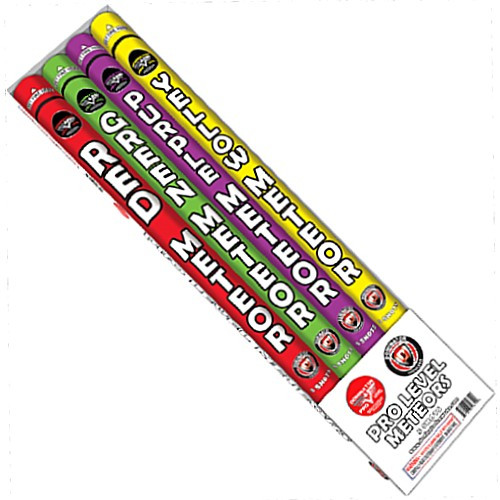 METEOR CANDLES - RED, GREEN, PURPLE, YELLOW 4/1