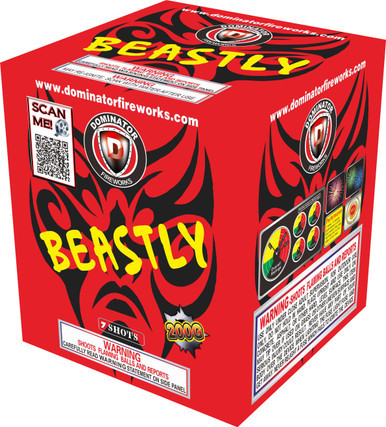 Beastly 200g Fireworks Cake