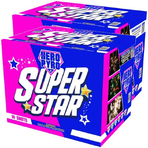 Buy One Get One Superstar 500g Fireworks Cake