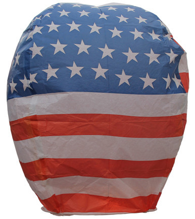 Sky Lantern USA Flag 1 Piece