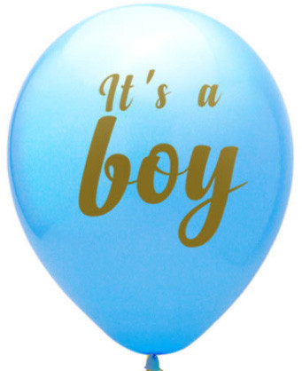 Gender Reveal 12 inch Balloons Blue