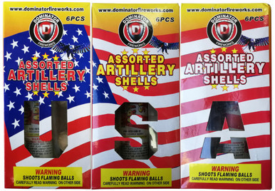 Assorted Artillery Shells Reloadable Artillery