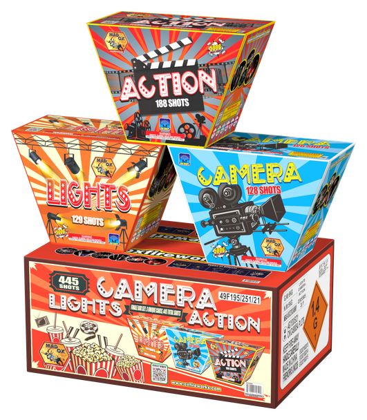 Lights Camera Action 500g Fireworks Assortment