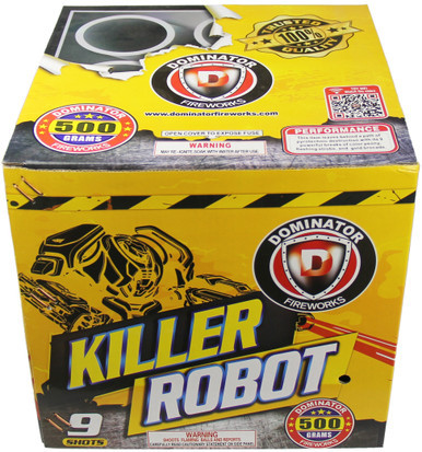 Killer Robot 500g Fireworks Cake