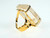 Crystal Quartz Point Ring, Gold Plated