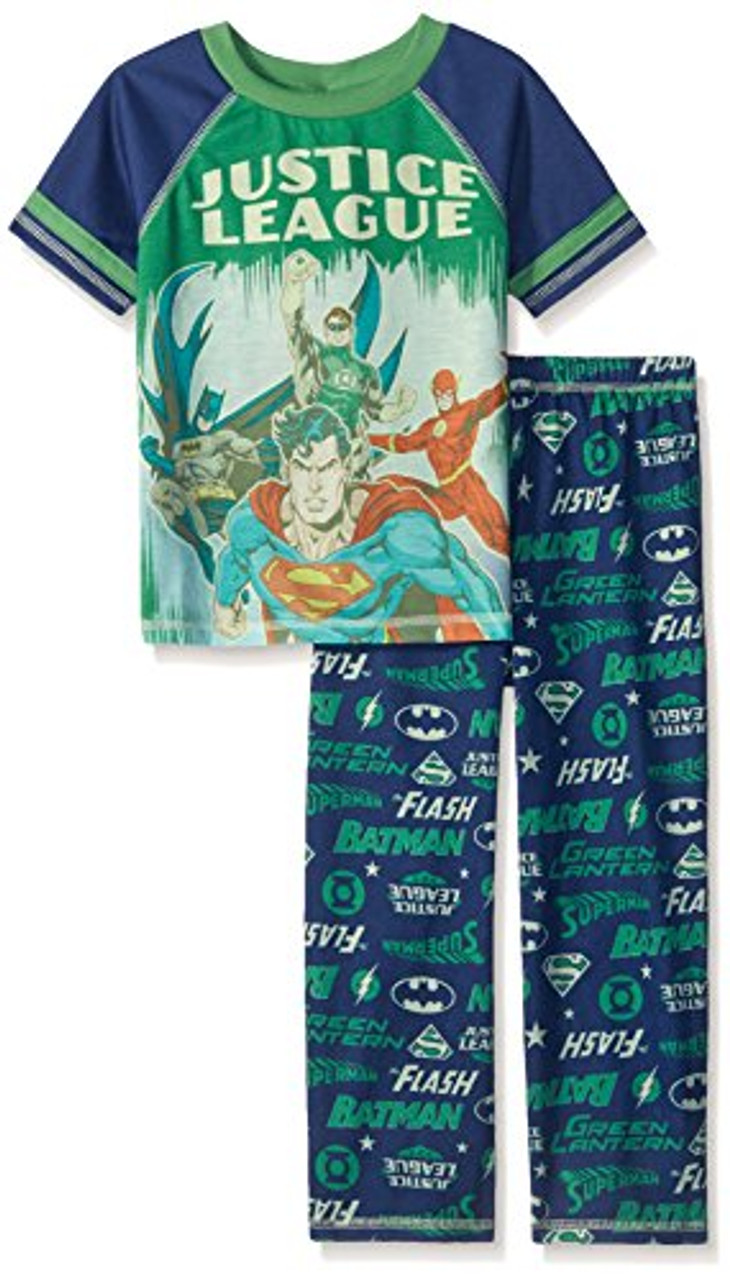 Justice League Big Boys 2 Piece Pajama Set Size Medium Little