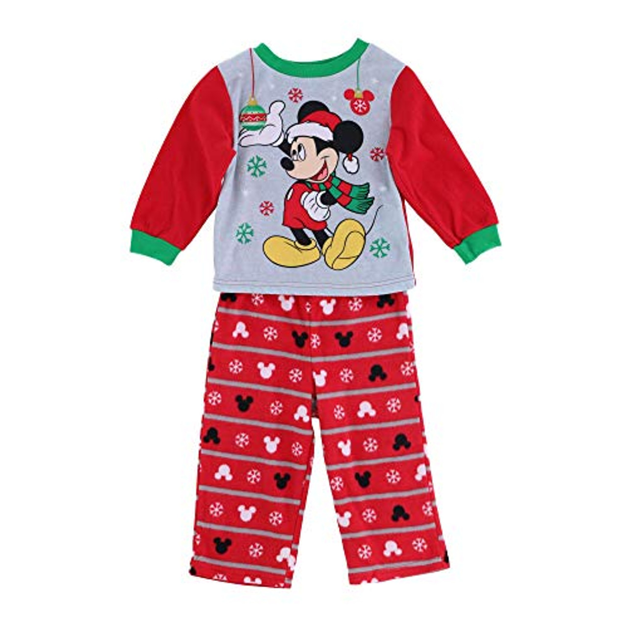 Disney Toddler Mickey Mouse Holiday 2 Piece Christmas Pajama Set