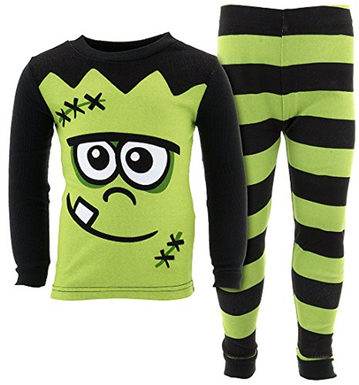 Boys' Toddler Green Frankenstein Monster Halloween Pajama Set