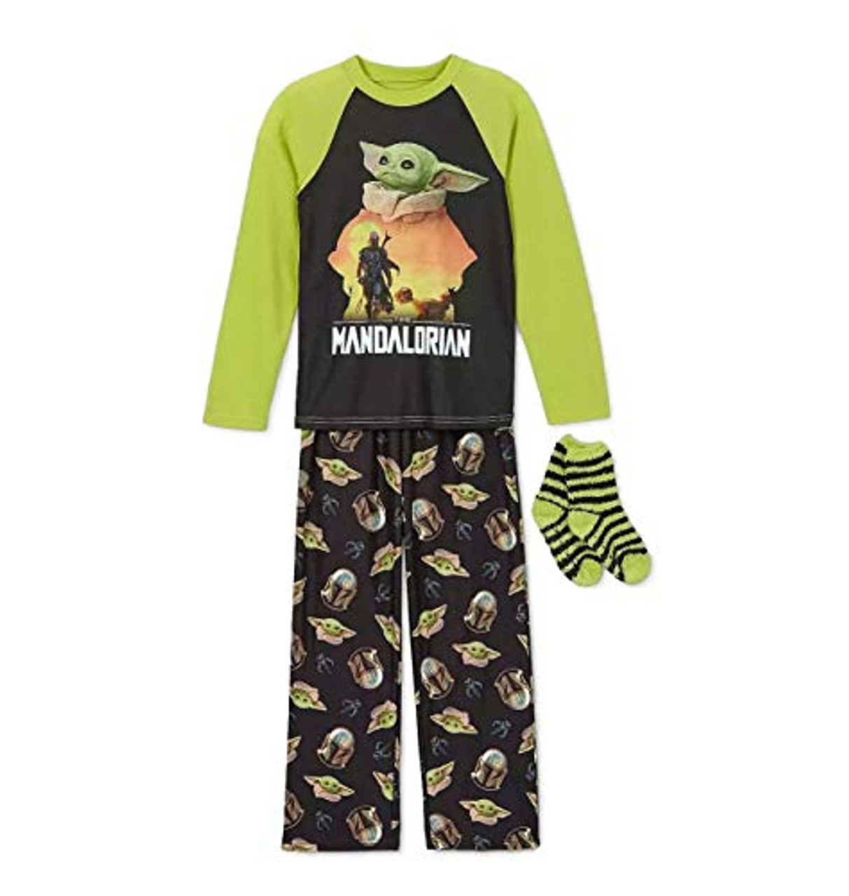 Star Wars Yoda The Child Mandalorian Polyester Pajama Set with