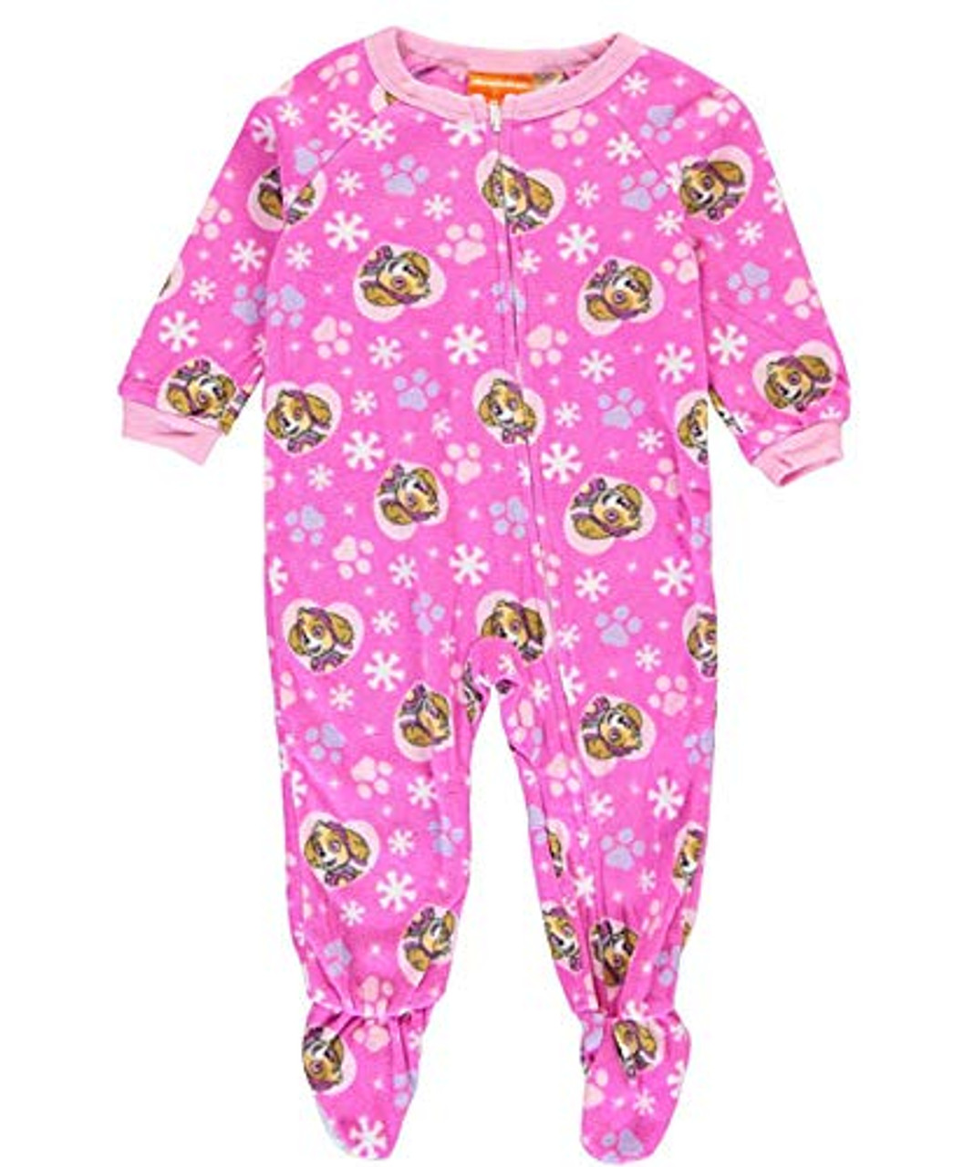 Paw Patrol Skye Print Pink Fleece Footed Blanket Pajama Sleeper