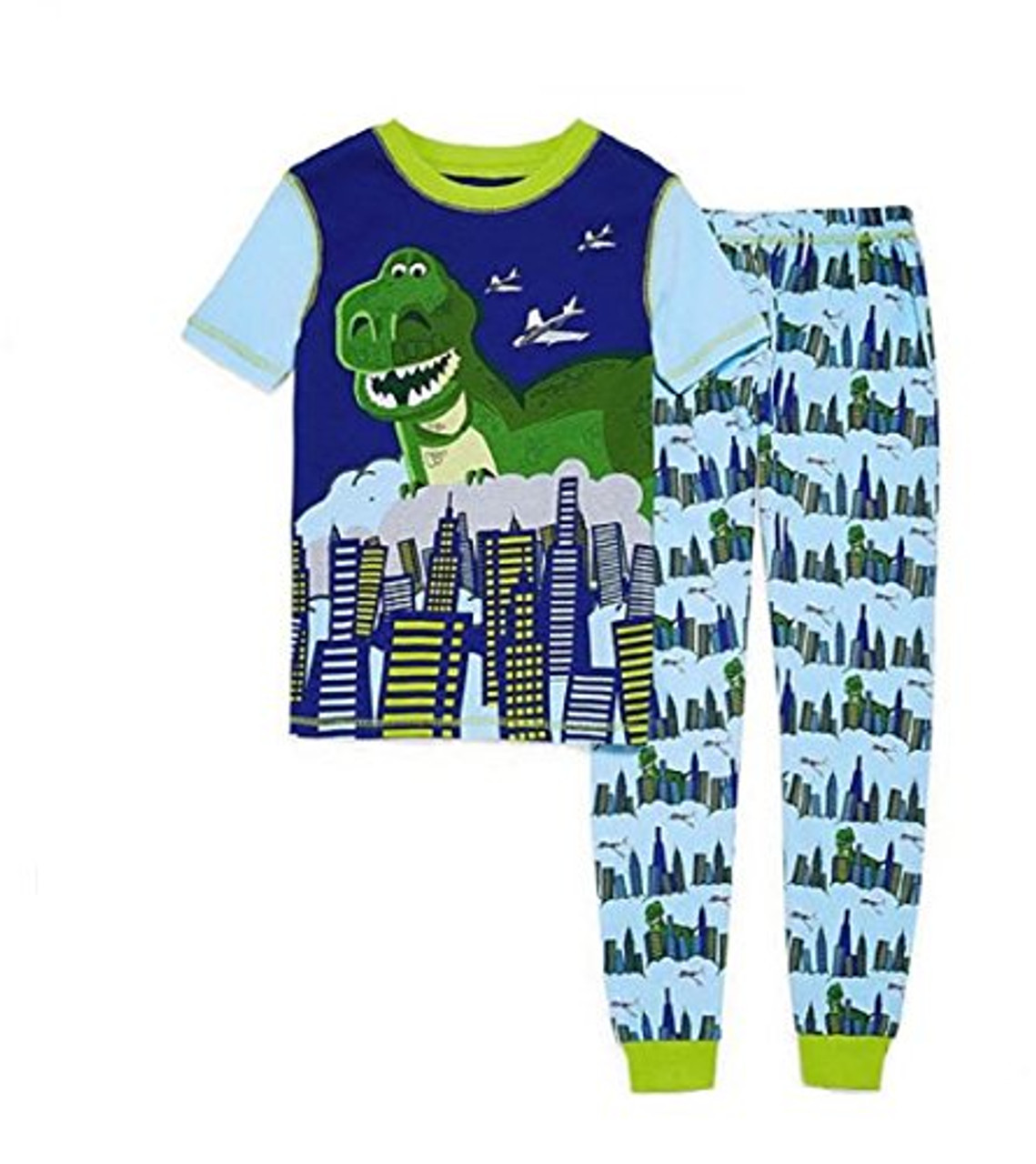 Disney Toy Story Giant Dinosaur Rex In The City Cotton Pajama