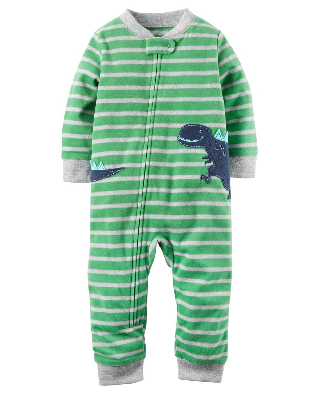 Carter's Striped Dinosaur Dino Fleece Footless Pajama Sleeper