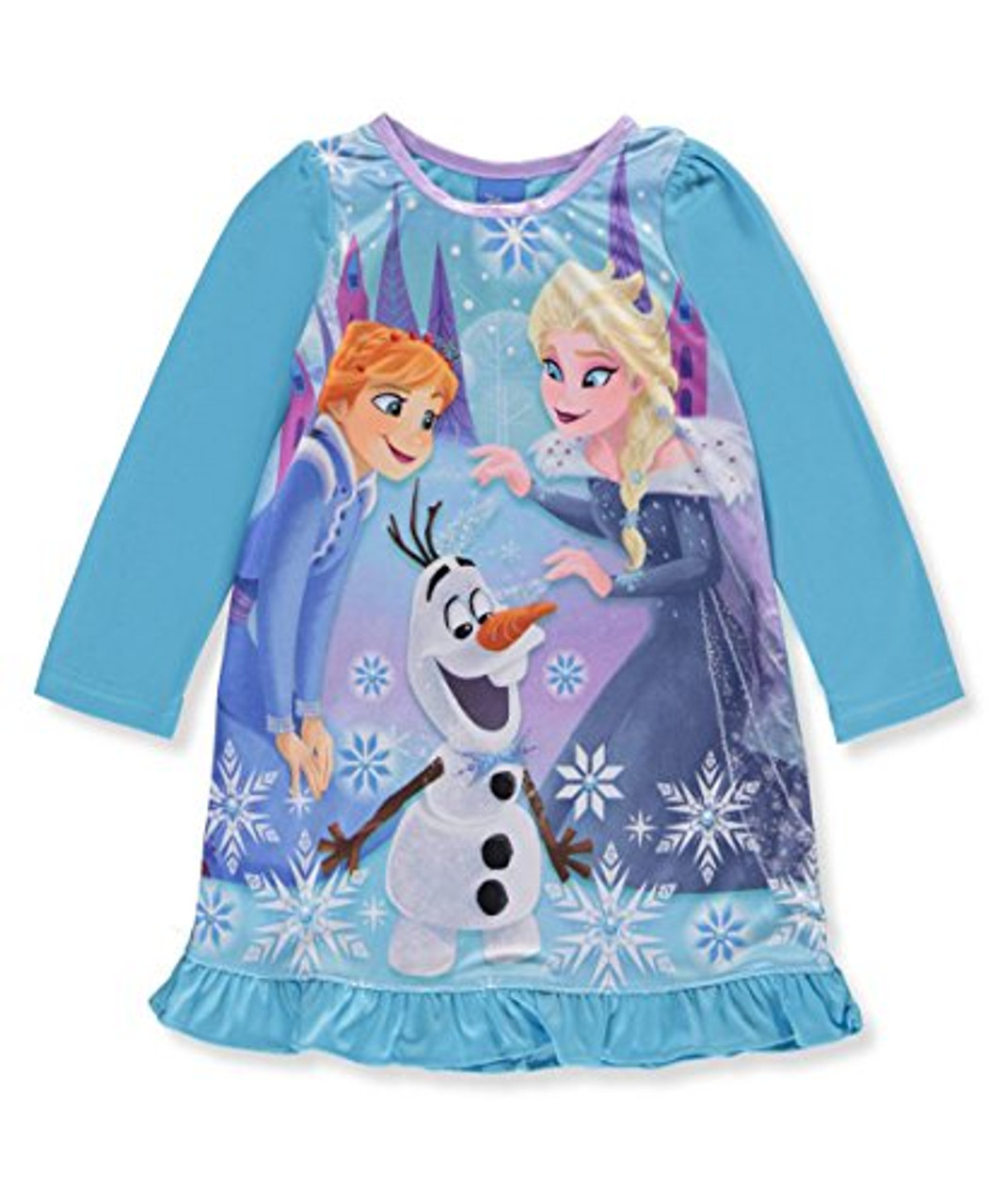 Frozen Girls Nightgown Sister Olaf Magical Friend Pajama Gown