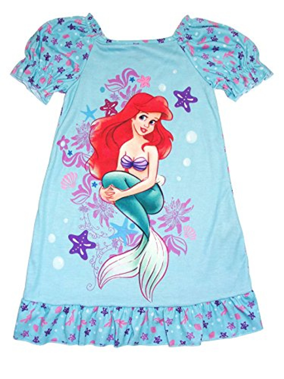 Disney The Little Mermaid Ariel Starfish Girl s Nightgown Gown