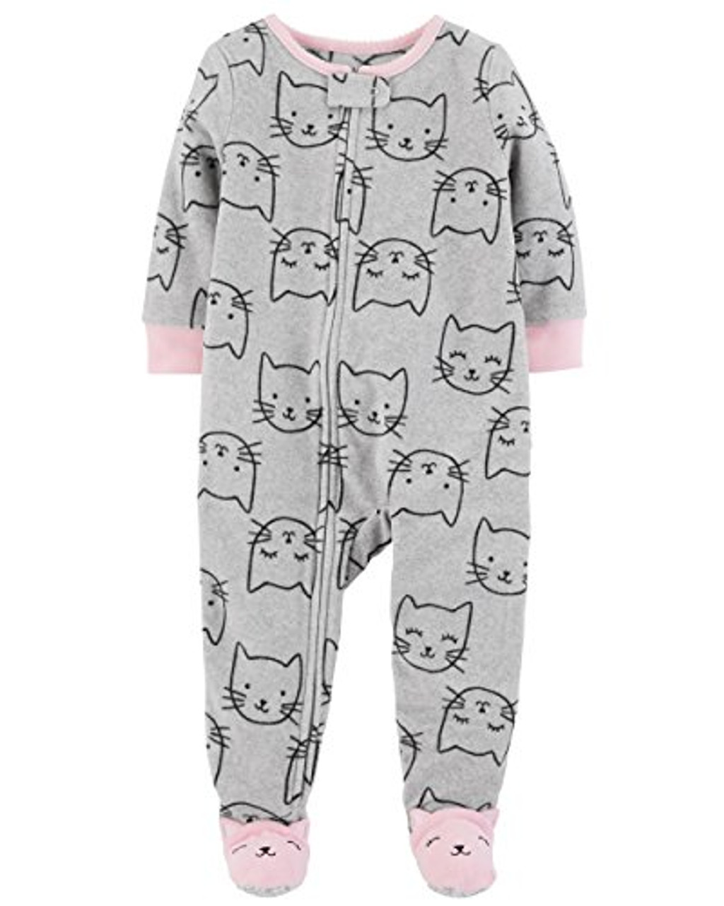 Carter s Baby Girls One Piece Fleece Pajamas Cats Kittens 24