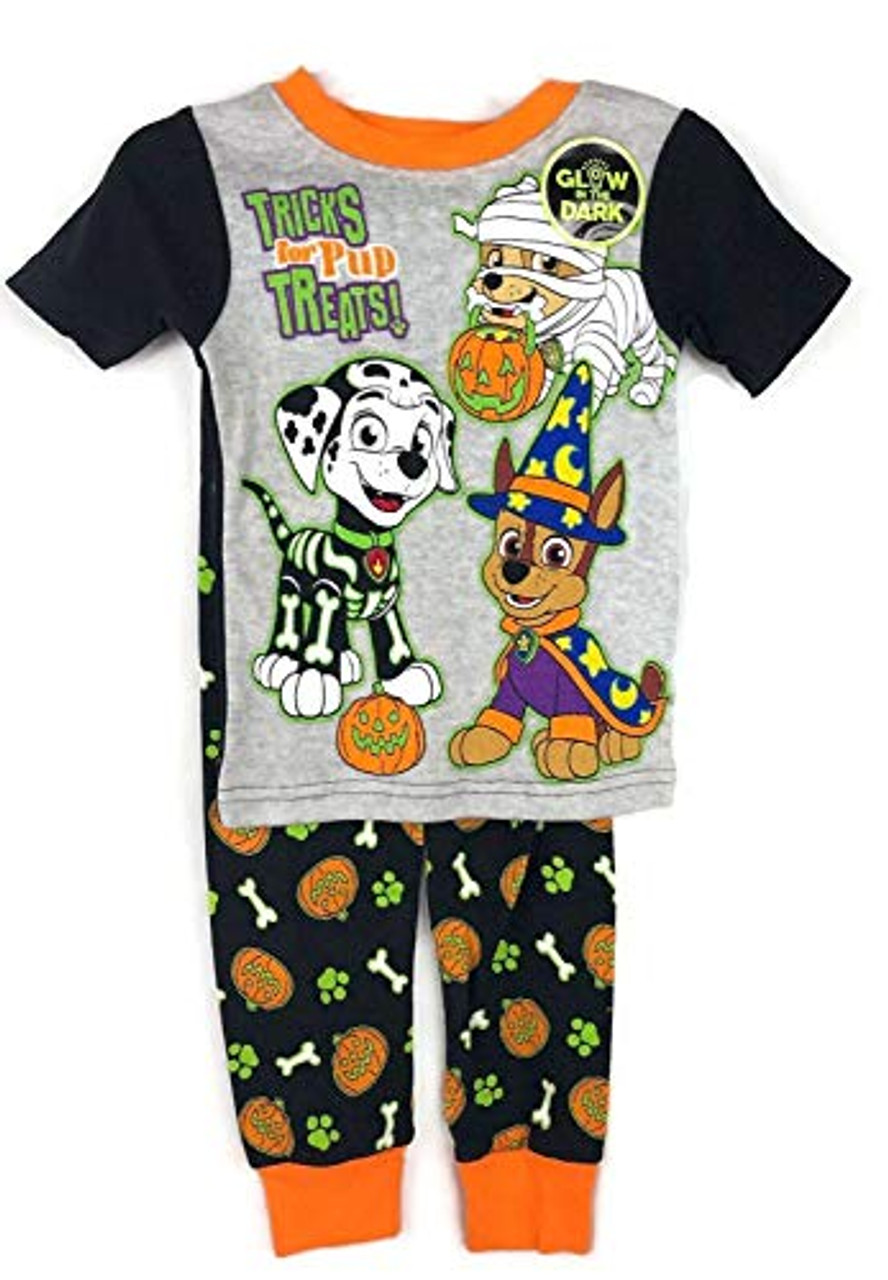 Paw Patrol Toddler Boy's 4-Piece Pup Crew Cotton Pajama Set, Size