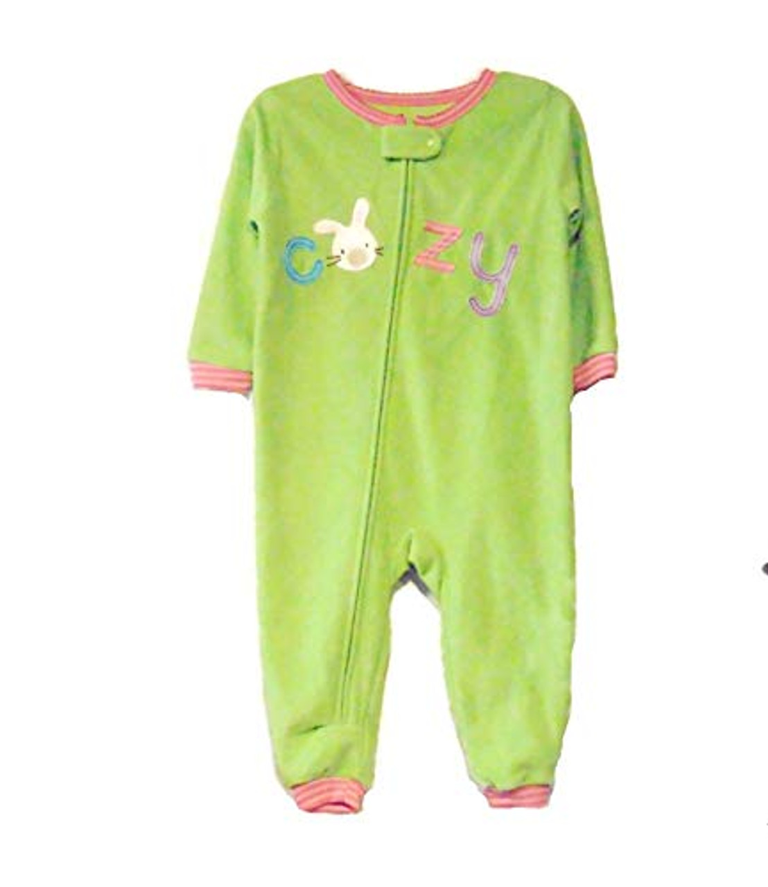 Carter s Baby Girl s Cozy Bunny Fleece Footless Pajama Sleeper