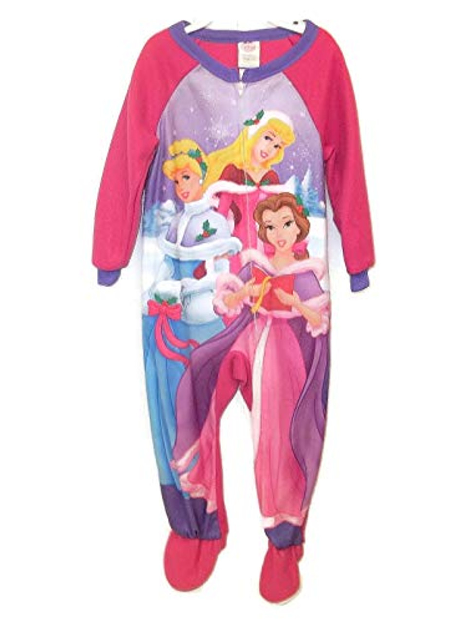 Disney Princess Holiday Pajama Sleeper Belle Cinderella and