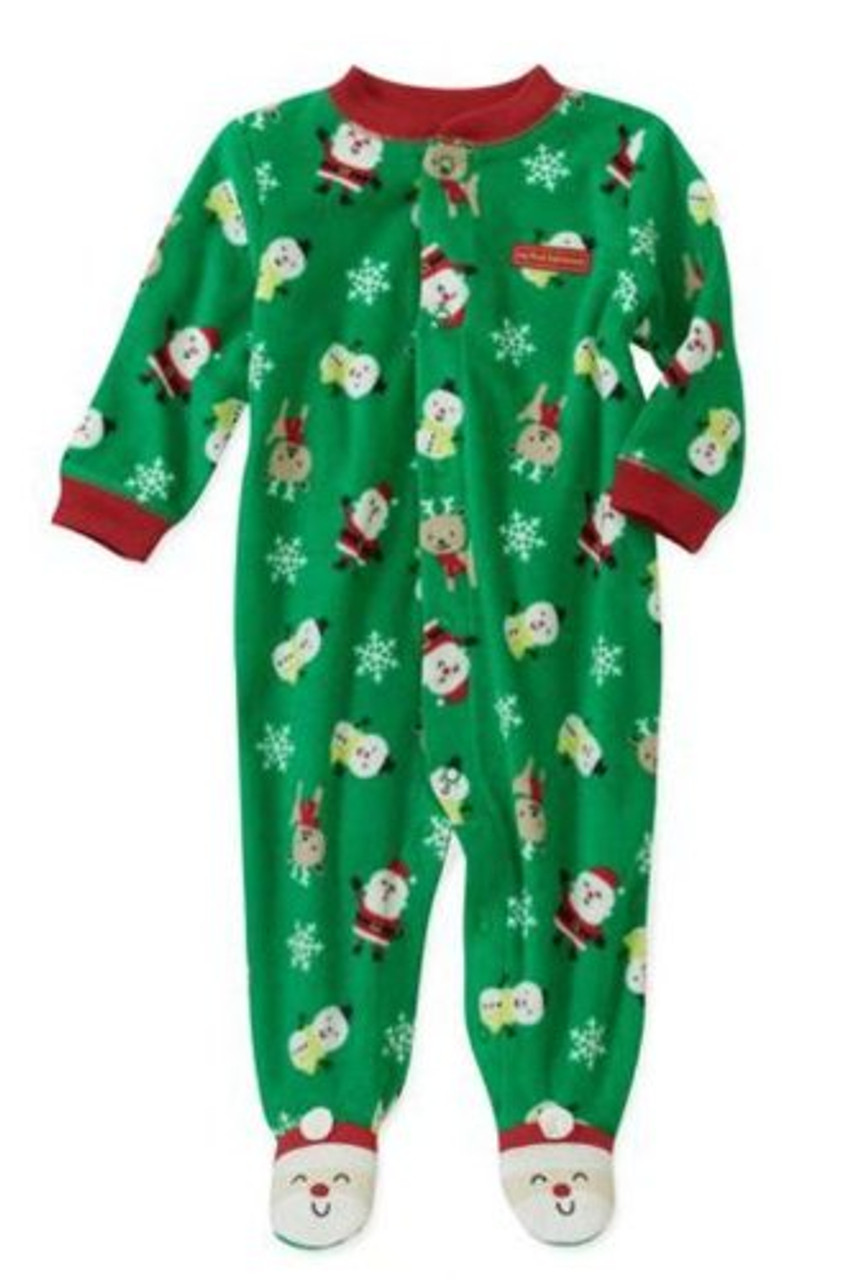 Child of Mine Made By Carter s Infant boys Santa Fleece Pajama