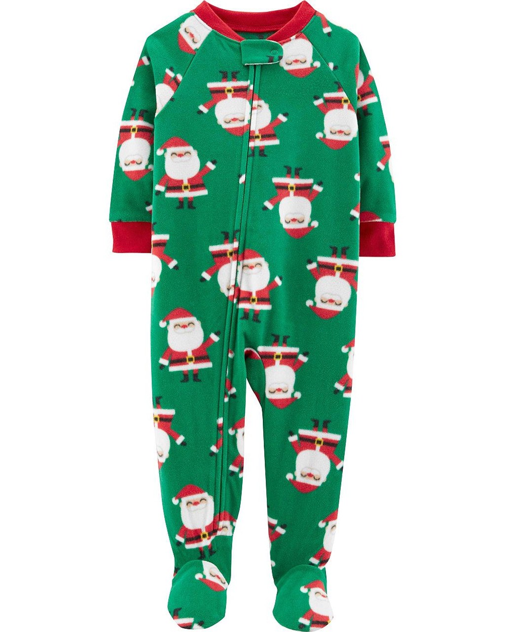 Baby Girl Child of Mine by Carters 18 Months Santa Christmas Pajamas Pj Set  NEW