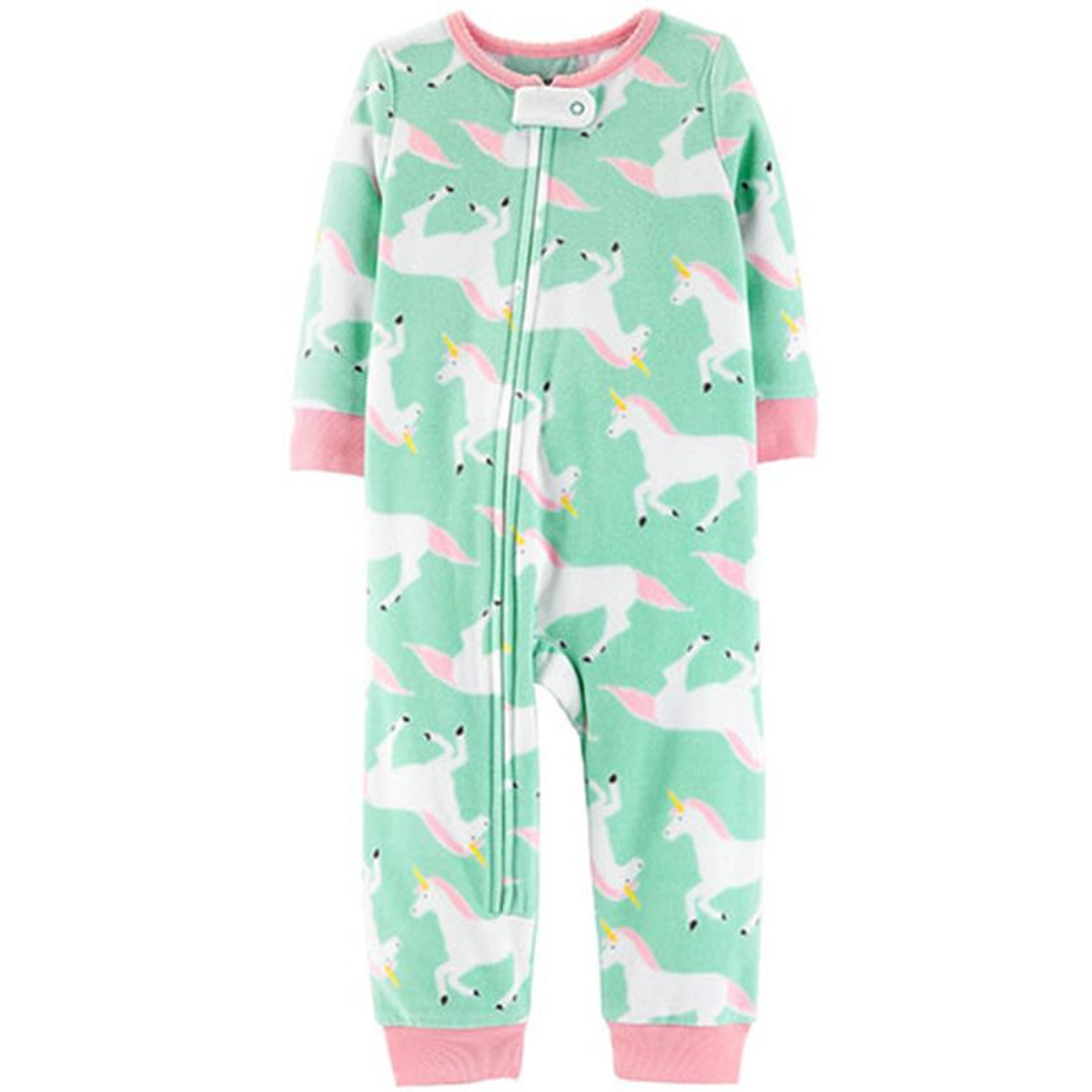 Toddler Girl's Footless Fleece Unicorn Blanket Pajama Sleeper