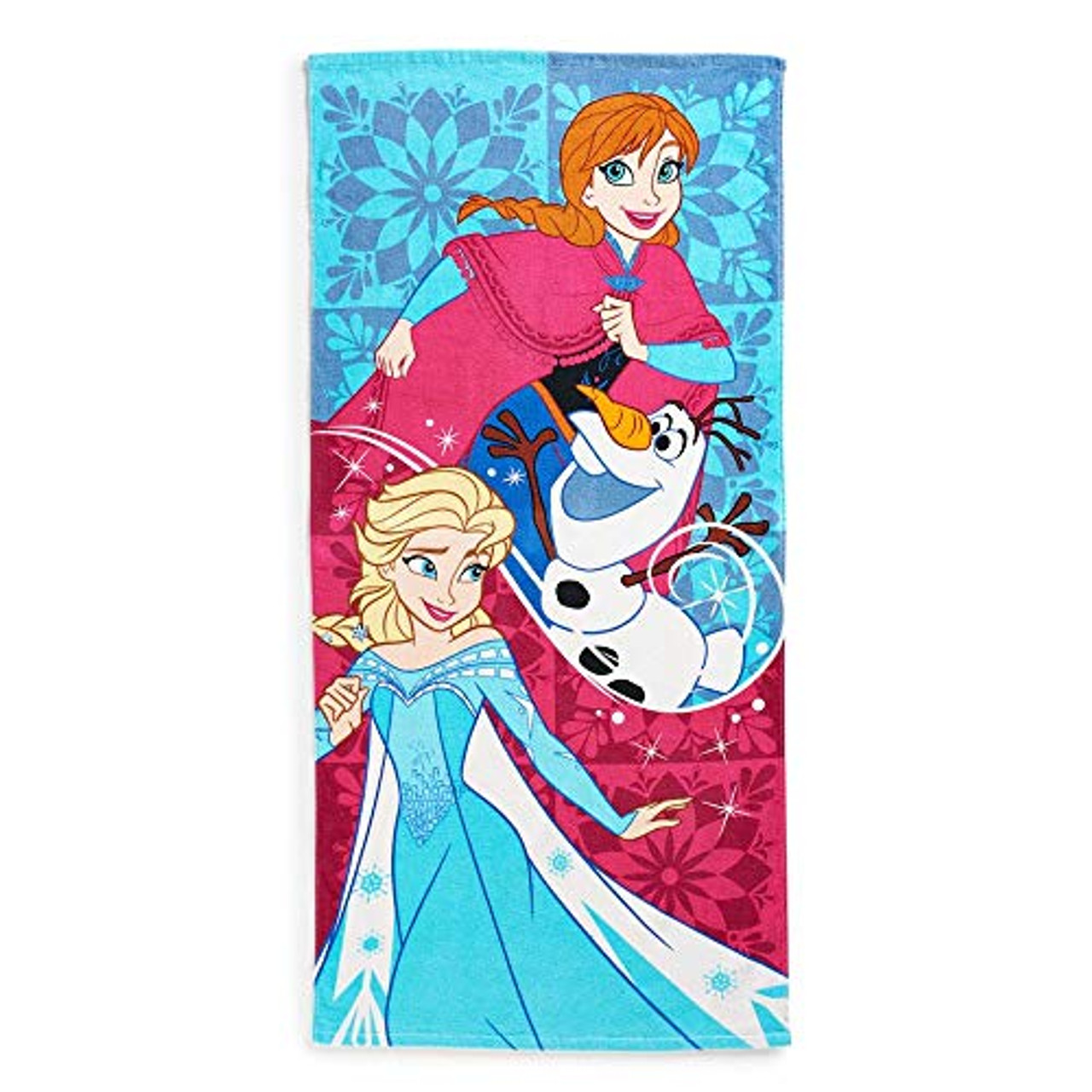Jumping Beans Frozen Anna, Elsa and Olaf Children's 28" X 58" Beach, Bath  Towel - Little Dreamers Pajamas