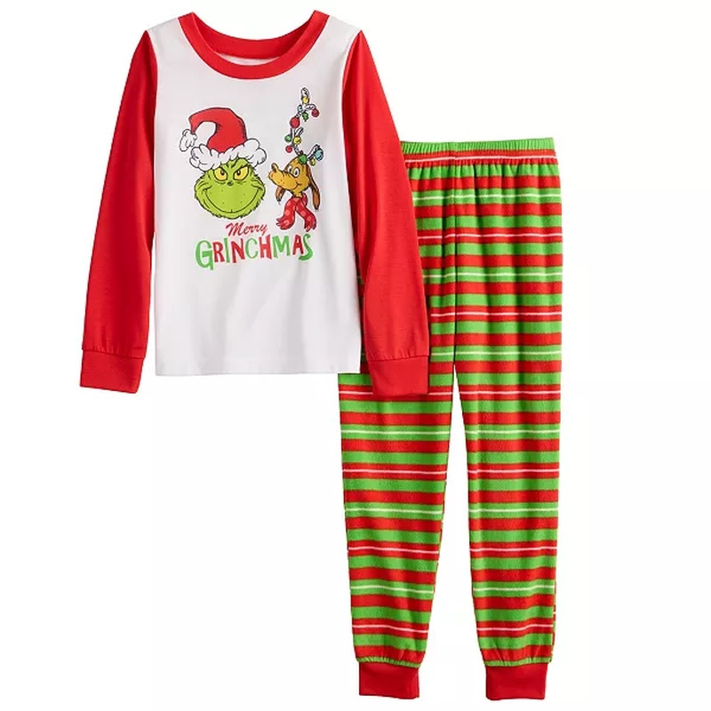 The Grinch and Max Girls, Boys Merry Grinchmas Poly Fleece Holiday