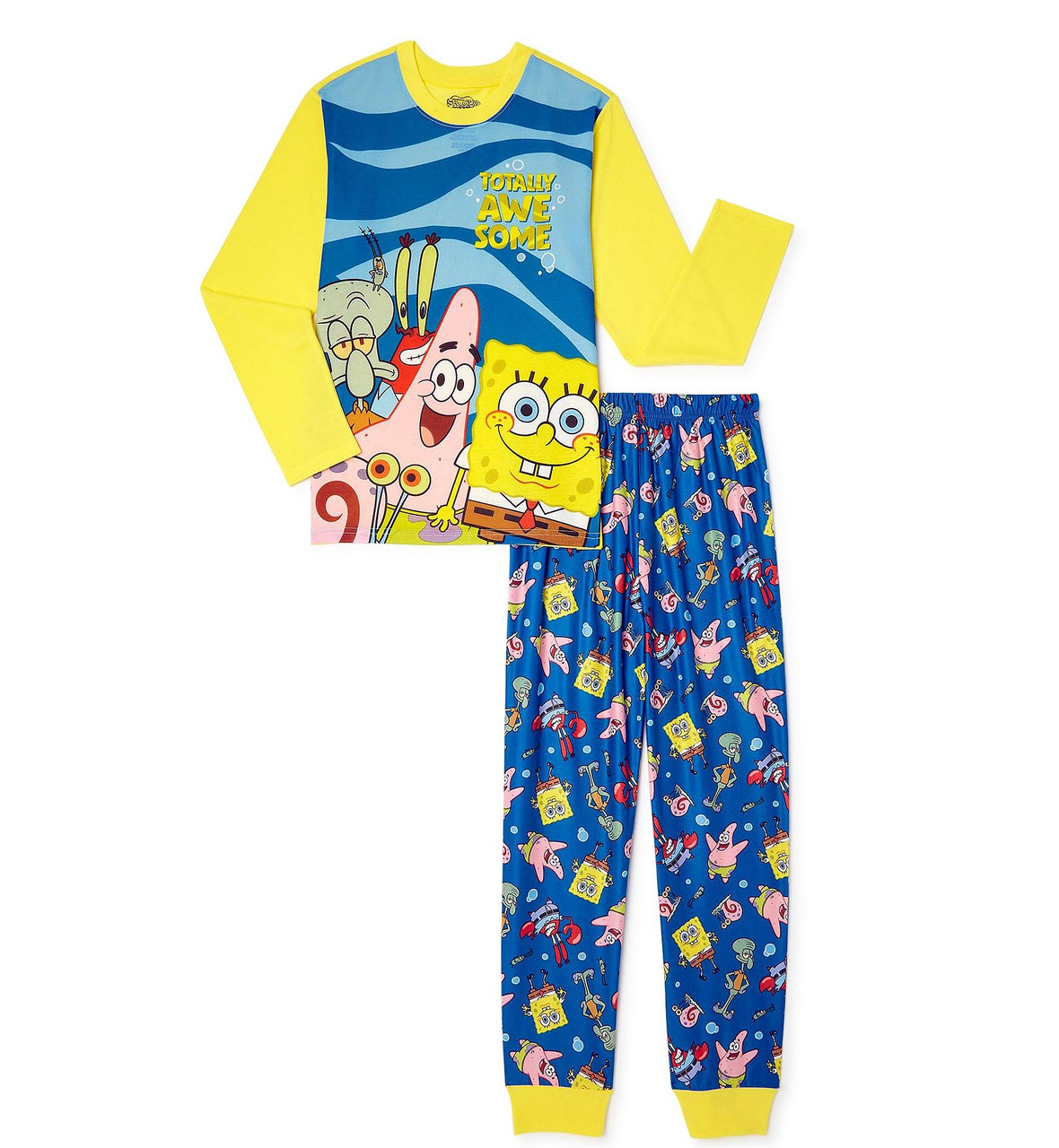 Spongebob, Patrick and Squidward Totally Awesome Character Pajama