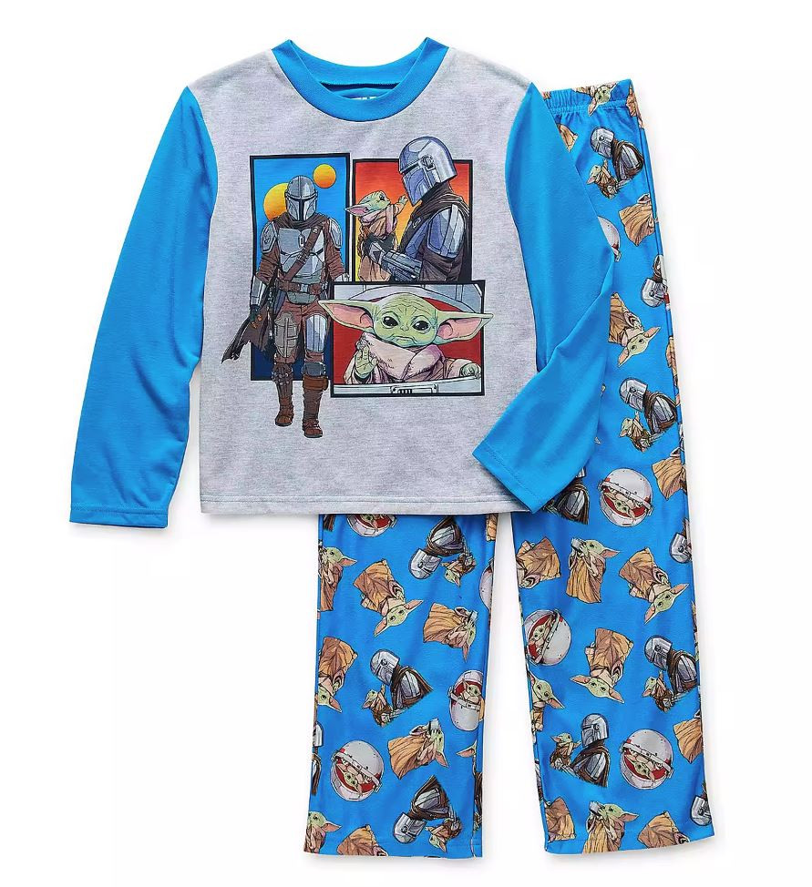 Jurassic World Pigiama Bambino 2 Pezzi In Cotone Con Pantofole Incluse, Colore Azzurro, Taglie 4-10 Anni, Regalo Perfetto Per I Fan Dei Dinosauri