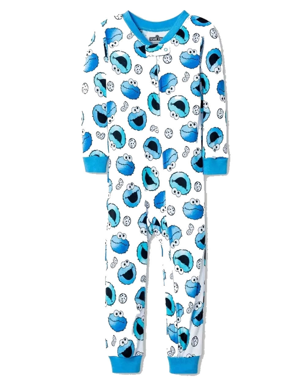 Sesame Street Cookie Monster Print Toddler Boy s Cotton Pajama