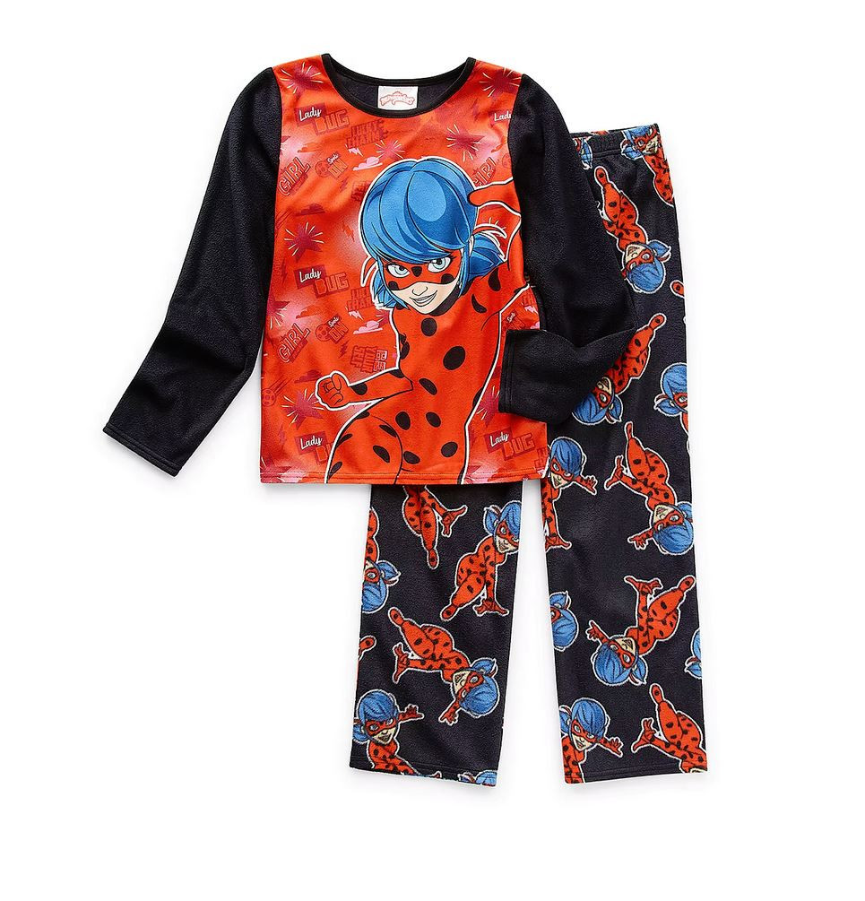 Girl's Miraculous Tales of Ladybug Cat Noir 2-Piece Microfleece
