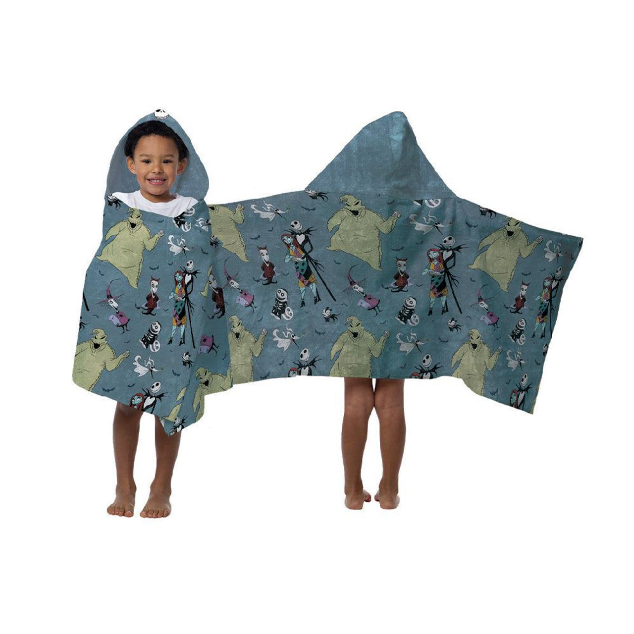 Hooded Fleece Pajamas Character - Minky Poncho Before Nightmare Christmas Little Dreamers Throw