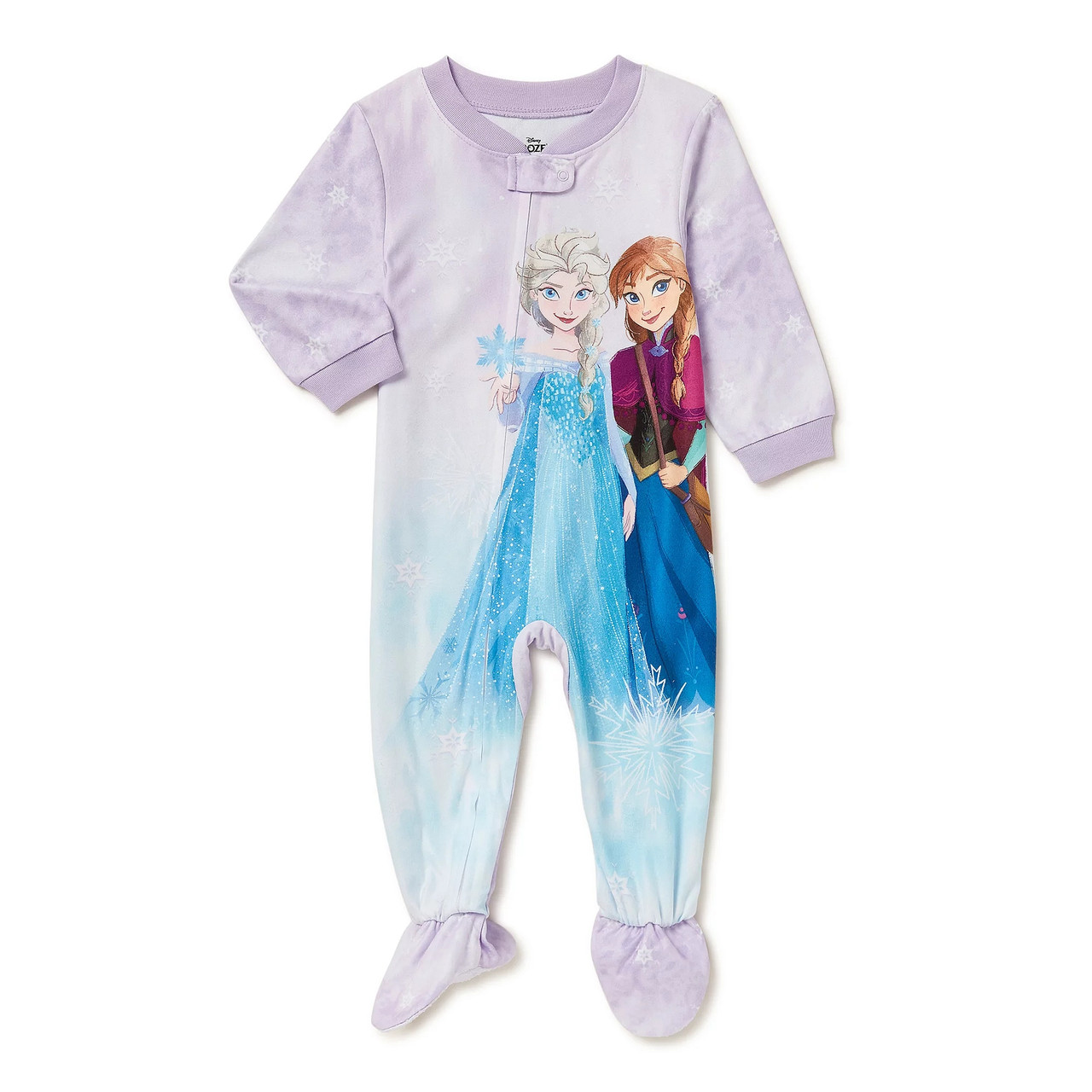 Disney Frozen Elsa and Anna Toddler Girl s Footed Pajama Sleeper