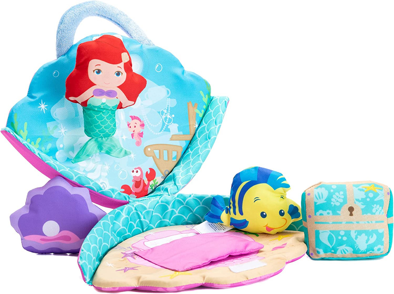 Disney My 1st Princess Ariel Seashell Plush Playset, Kids Preferred