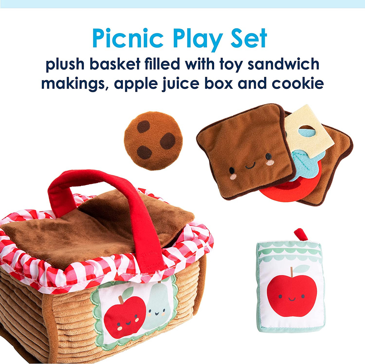 Carter's Plush Picnic Basket Food Playset, Kids Preferred - Little Dreamers  Pajamas