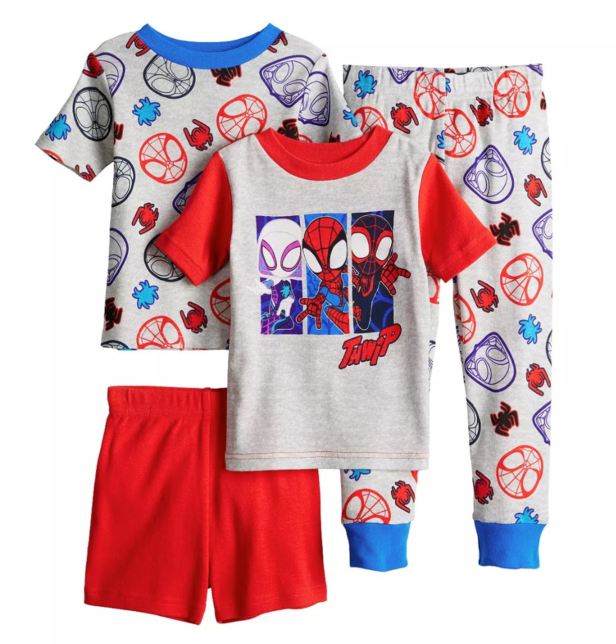 Spider-Man Kids' 4-piece Pajama Set