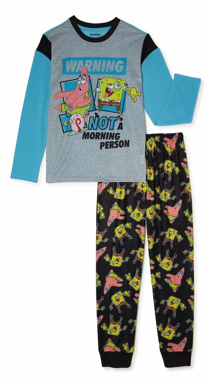 Nickelodeon Spongebob and Patrick Not a Morning Person Pajama Set