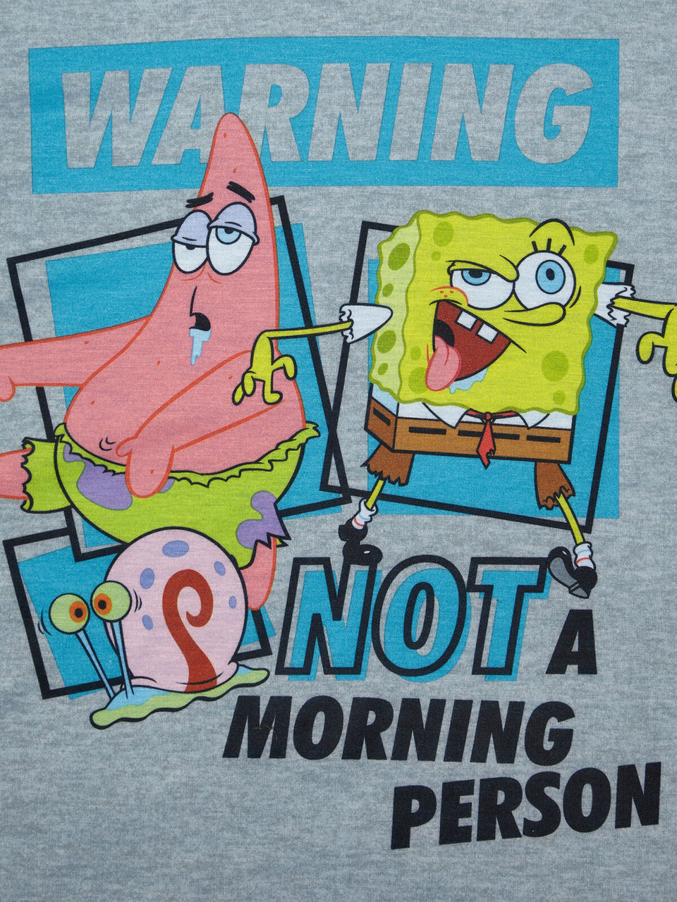 Nickelodeon Spongebob and Patrick Not a Morning Person Pajama Set