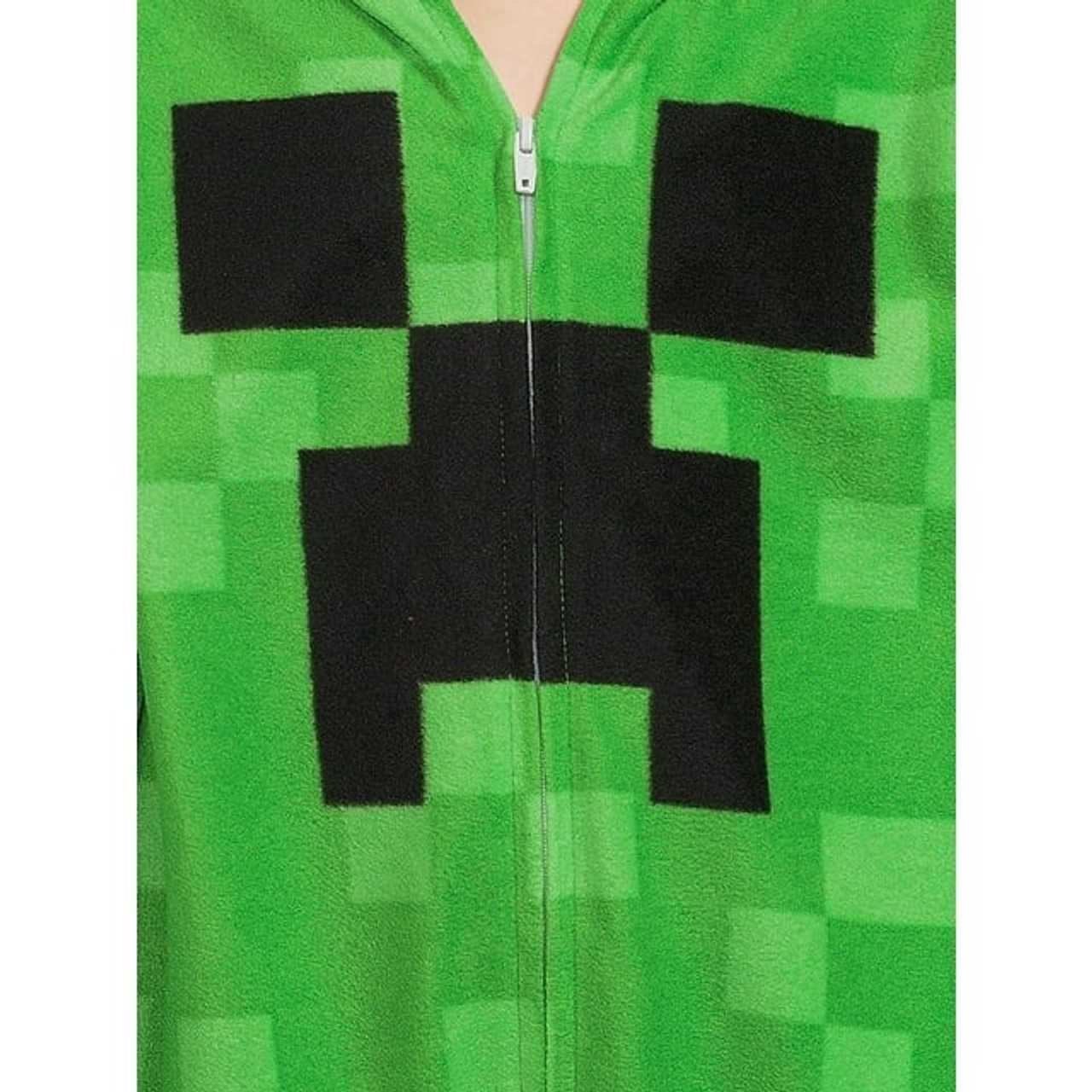 Minecraft Mob Creeper Boy s Girl s Hooded Fleece Pajama Sleeper