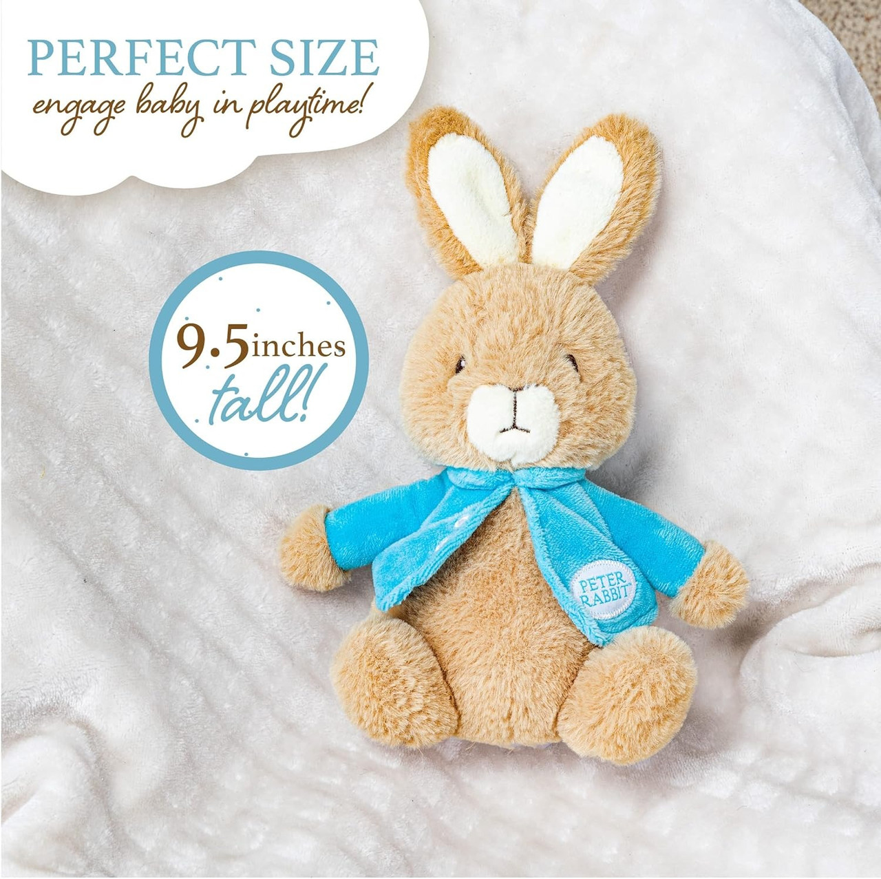 Peter Rabbit Stuffed Animal Plush Bunny, 9.5