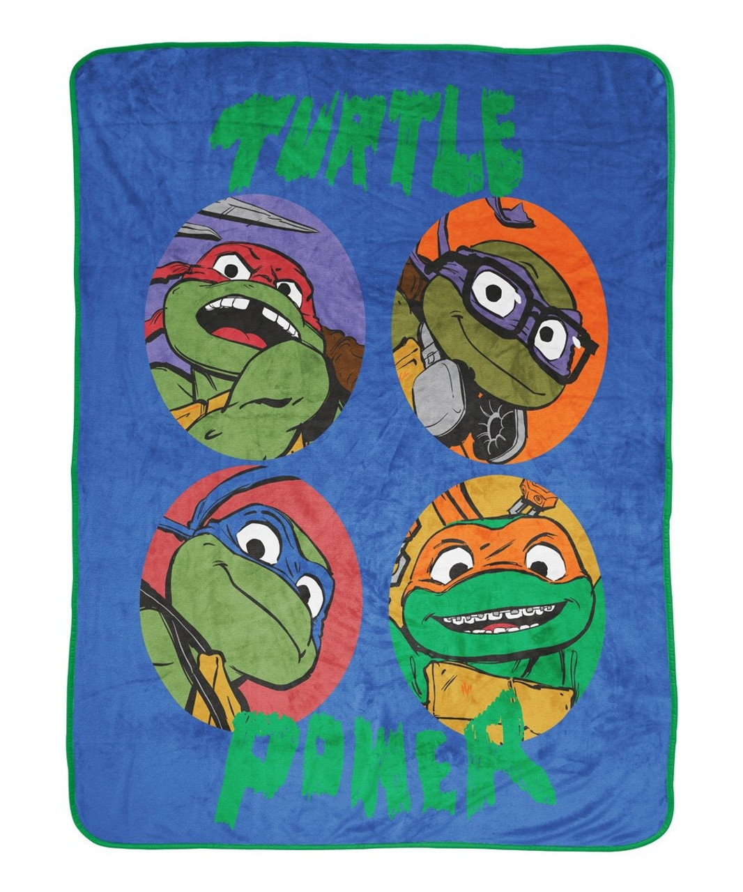 Teenage Mutant Ninja Turtles Plush Fleece Turtle Power Blanket Throw 46