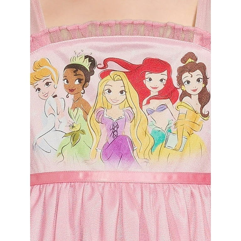 Disney Princess Toddler Girl's Satin and Tulle Character Nightgown