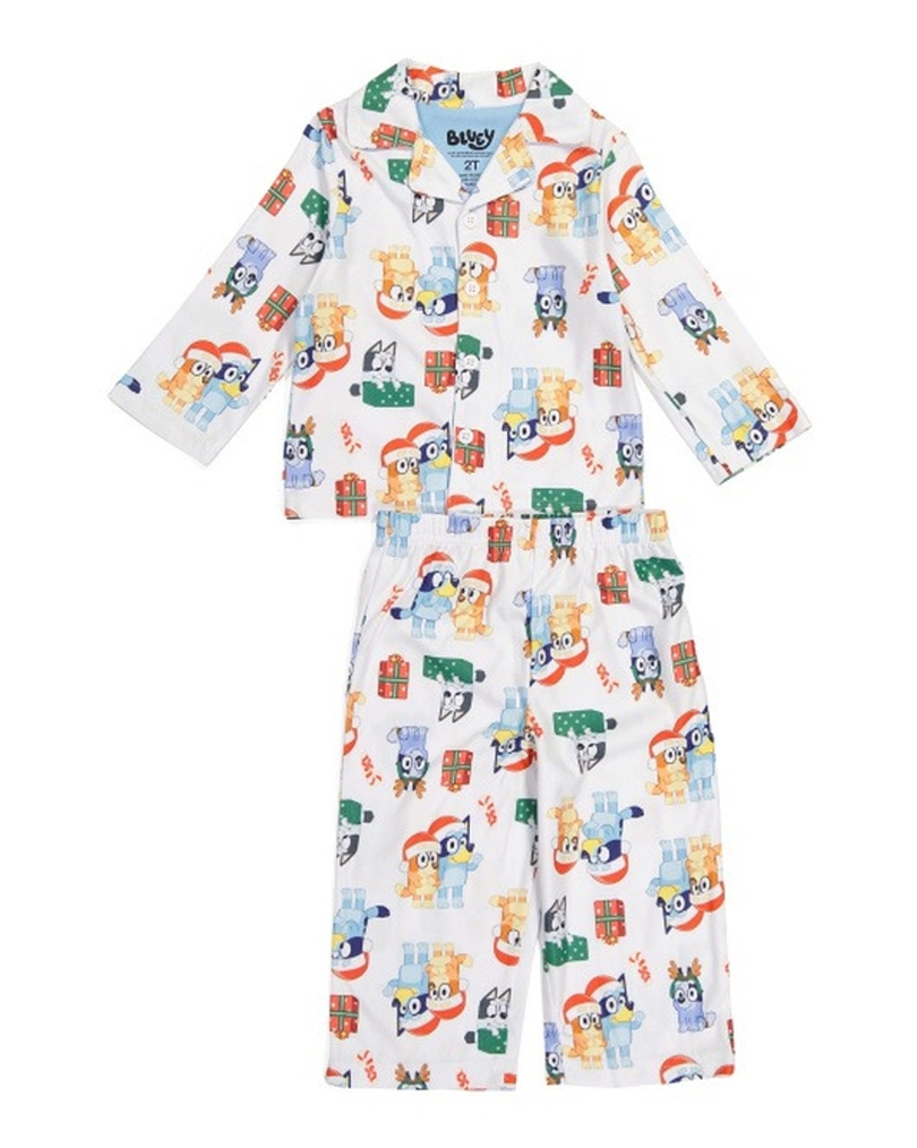 Bluey Exclusive Toddler Cotton Pajama Set, 4-Piece, Sizes 2T-5T